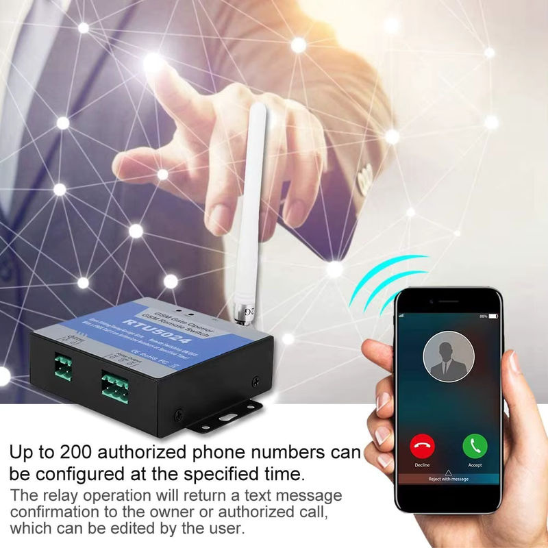 RTU5024 GSM Toröffner Relaisschalter mit drahtloser Fernbedienung und langer Antenne für 850/900/1800/1900 MHz - Bild 3