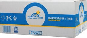 ProfiLINE SPARSAM & SAUBER Papierhandtücher Tissueline Comfort in Weiß, B 24,5 cm x L 23 cm - Bild 1