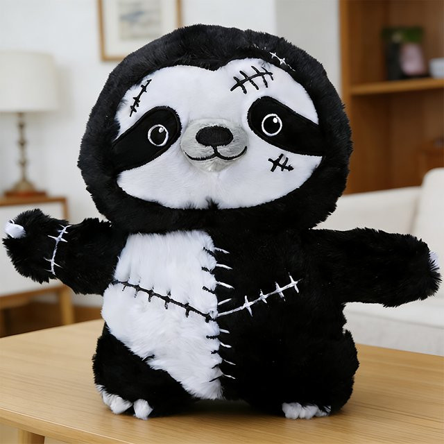 Molutian Heißer Dark Sloth, Plüschtier, 23cm, Schwarz - Bild 1