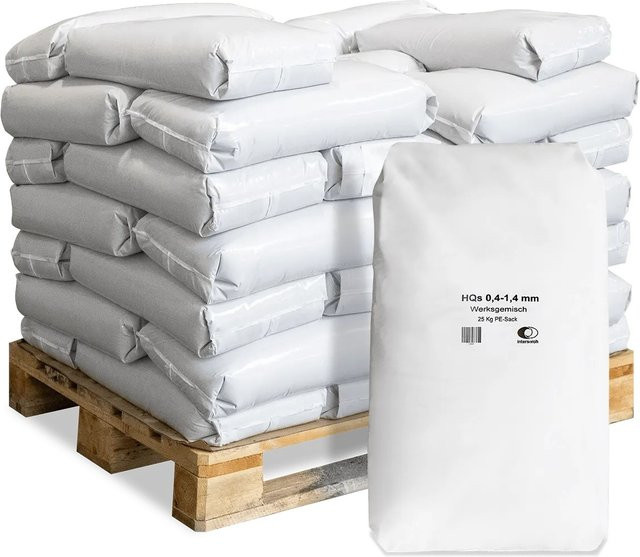 Wolff & Müller Galamio Spielsand 0,4 - 1,4 mm in Beige und Weiß, 1000 kg (40 x 25 kg) - Bild 1