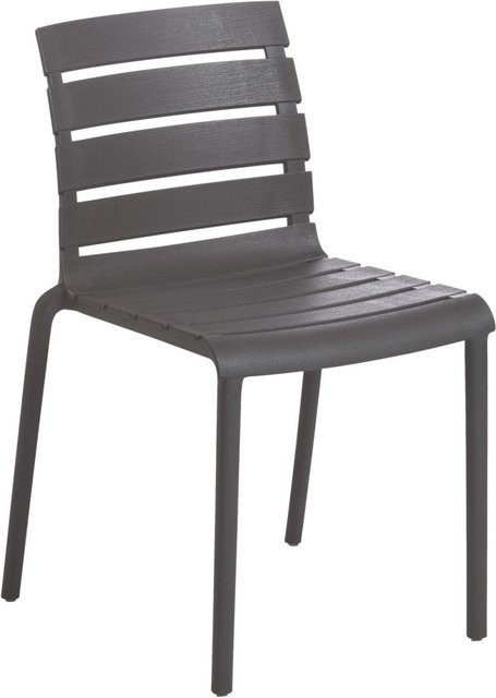 KETTLER Stapelstuhl PONZA aus Kunststoff, 4er Pack, Schwarz, B/T/H: 47 x 55 x 78 cm - Bild 1