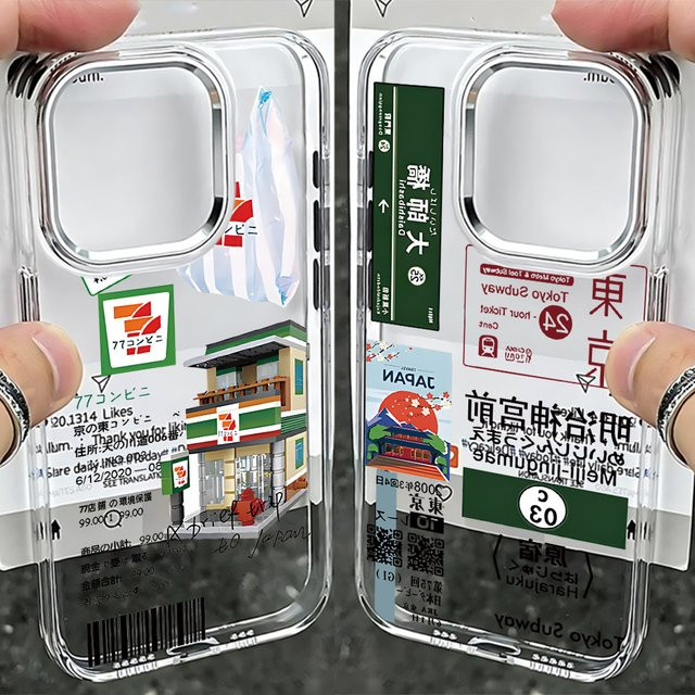 Transparentes Silikon TPU Handycase im Retro Japan Style für Google Pixel 10, 9, 8, 7, 8A, 9A XL Pro 4G 5G - Bild 1