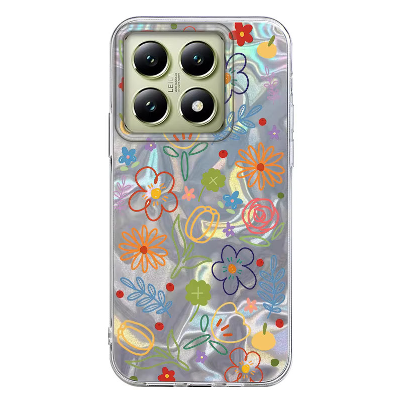 Bunte Blumen und Schmetterlinge Handyhülle für Xiaomi Mi 11 Lite 5G NE, 13T, 14T Pro und 13T Pro in Multicolour - Bild 3