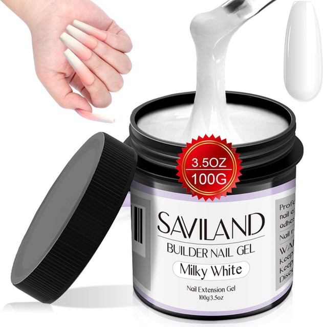 SAVILAND LED UV Builder Nagelgel, 100 g, weiß, glänzend - Bild 1