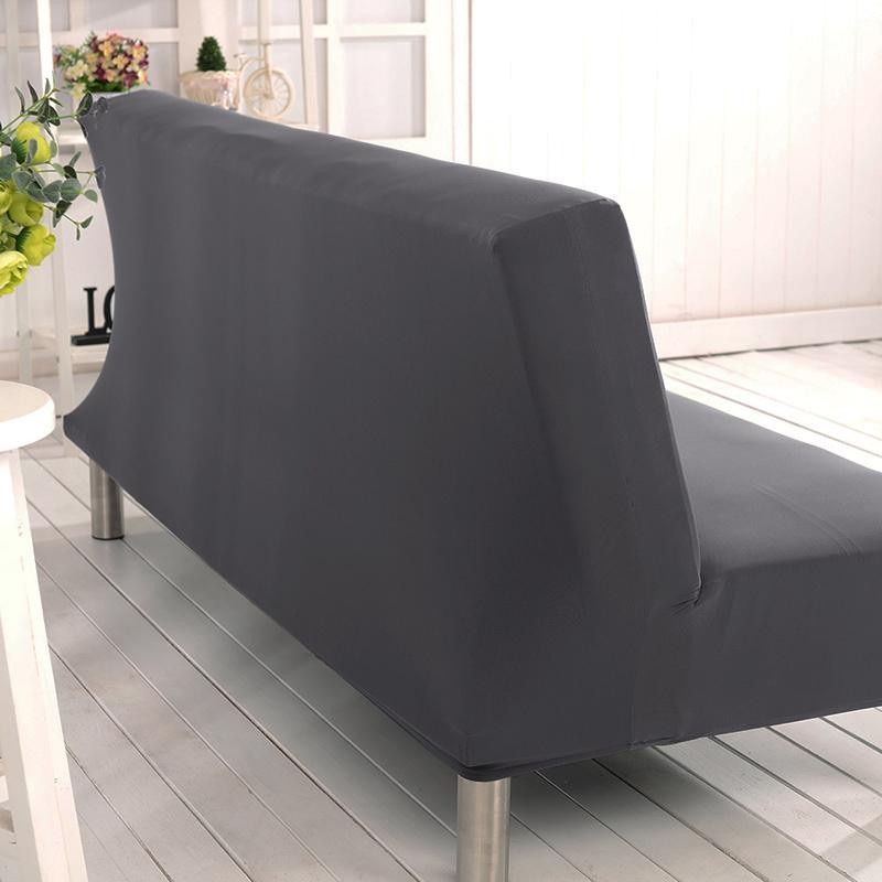 Yiran Furniture Elastischer Sofa-Bettbezug aus Polyester, Armlos, Beige, Breite: 160 cm - Bild 3