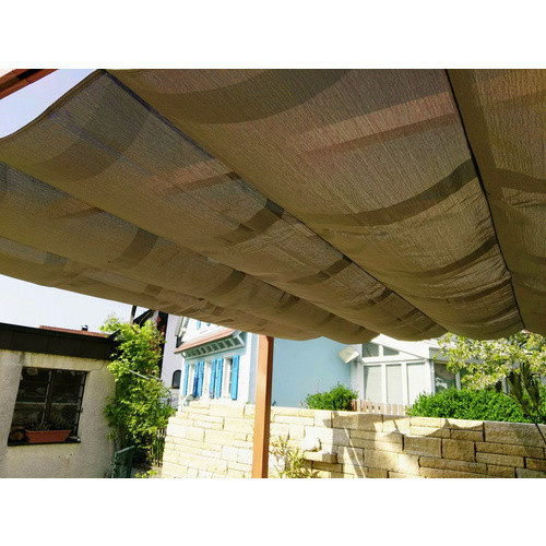 Paragon Outdoor Aluminium Pergola Florenz Pavillon mit ausziehbarem Sonnensegel in Braun, B/T/H: 505 x 350 x 236 cm - Bild 6