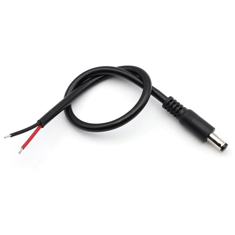 JCD DC Power Adapter Kabel Set 18AWG 5,5x2,1mm Stecker für 12V 10A Netzteil DIY CCTV LED in Schwarz - Bild 2