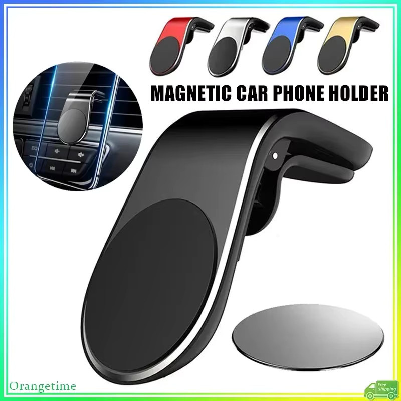 Magnetische L-Form Smartphone-Halterung für das Auto in Schwarz zur Befestigung am Lüftungsschlitz - Bild 2