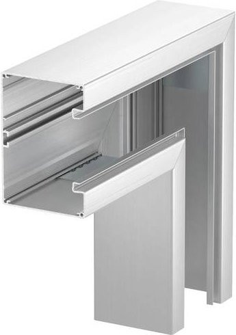 OBO Bettermann Montagezubehör aus Aluminium in Silber, B: 130 mm, T: 90 mm - Bild 1