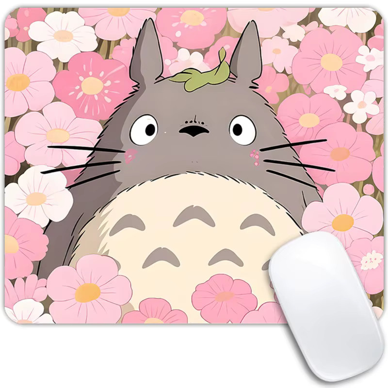 Bandai Totoro Anime Mauspad Kawaii Miyazaki Cartoon Waschbar und Rutschfest in Multicolour - Bild 2