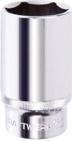 Kraftwerk Steckschlüssel 1/2 Zoll, 6-kant, 78 mm, Farbe: Silber - Bild 1