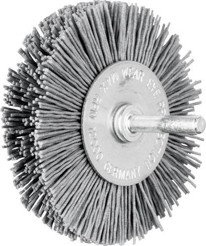 PFERD TOOLS Rundbürste RBU ungezopft mit SiC-Filament, Korn 180, Farbe Grau, Durchmesser: 80 mm, Breite: 15 mm, Schaft-Durchmesser: 6 mm - Bild 1