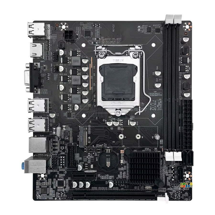 MACHINIST H61 Motherboard LGA 1155, DDR3 RAM kompatibel mit Intel Core CPUs der 2. und 3. Generation, unterstützt M.2 NVMe SSD, Schwarz - Bild 5
