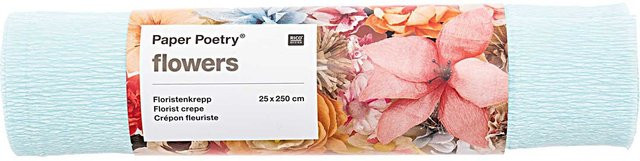Rico Design Paper Poetry Floristenkrepp Hellblau - Bild 1