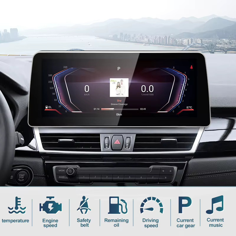 STWEI Multimedia Player für BMW 2er Serie F45 F46 mit 12,3 Zoll Display, Qualcomm Snapdragon 680, Android 14 und drahtlosem CarPlay in Schwarz - Bild 3
