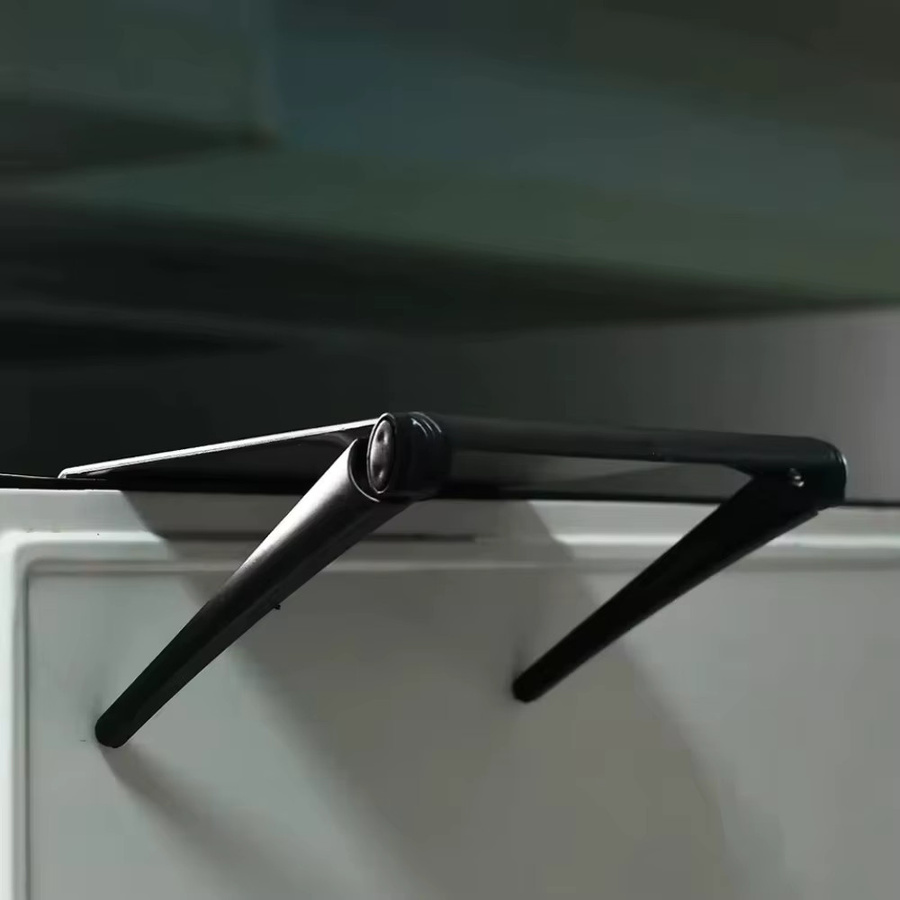 Multifunktionales Monitor-Regal aus Metall in Schwarz zur Aufbewahrung auf dem TV oder Computerbildschirm - Bild 3