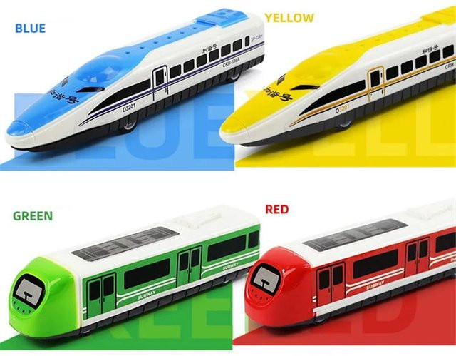 Discover Intime Mini-Rückzieher Cartoon-Eisenbahnwaggon, Fahrzeugmodell, ab 4 Jahren - Bild 1