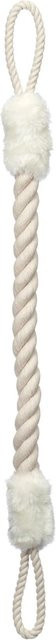 Relaxdays Türkordel 2er Set aus Baumwolle und Polyester in Weiß, Breite: 60 cm, Breite: 4,5 cm - Bild 1