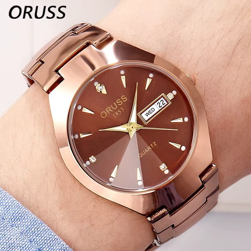 ORUSS Armbanduhr Edelstahl, Quarz, Unisex - Bild 2
