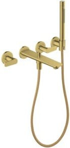 Hansgrohe Axor Citterio 3-Loch-Wannenarmatur mit zwei Griffen, Wandmontage, Gold - Bild 1