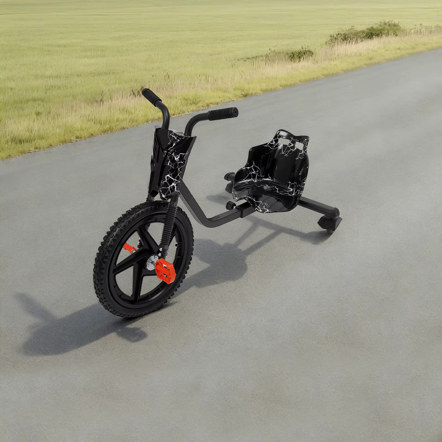 Rad-Drift-Trike mit Leuchträdern, verstellbarer Rennsitz, rutschfeste Pedale - Bild 2