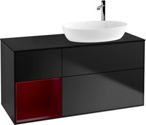 V&B Waschtischunterschrank Finion in Blau mit Regal, Breite: 120 cm, Tiefe: 50,1 cm, Höhe: 50,1 cm - Bild 1