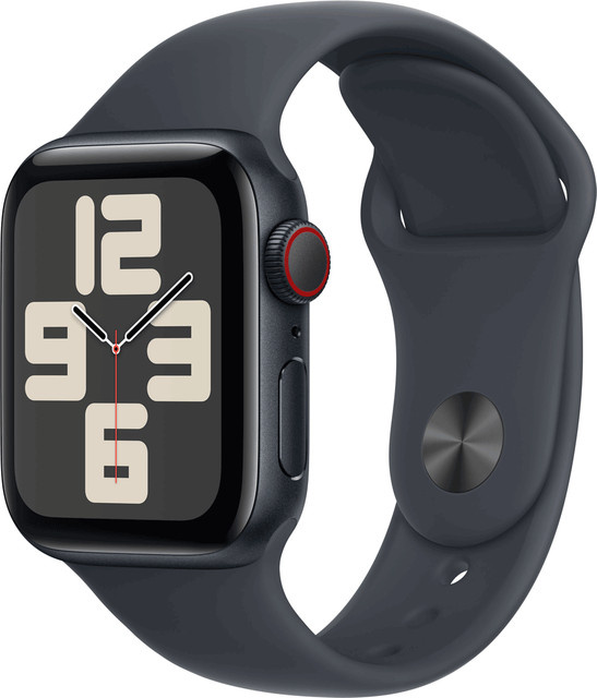 Apple Watch SE GPS + Cellular 40mm Midnight Aluminium Case mit Midnight Sport Band S/M Black - Bild 1