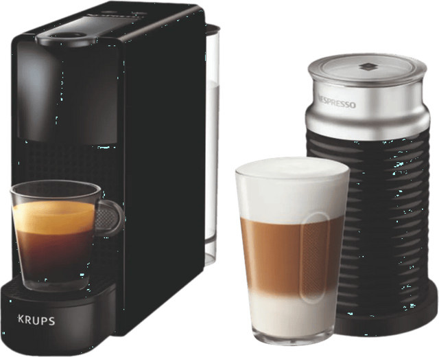 Krups Nespresso Essenza Mini XN1118 Kapselmaschine in Schwarz inklusive Milchaufschäumer - Bild 1