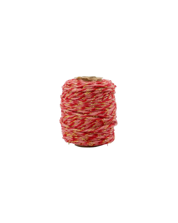 House Doctor Schleifenband Rot aus Jute und Baumwolle, 5 Meter - Bild 1