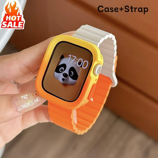 FancyWrist Uhrenarmband Silikon, magnetisch, orange - Bild 1