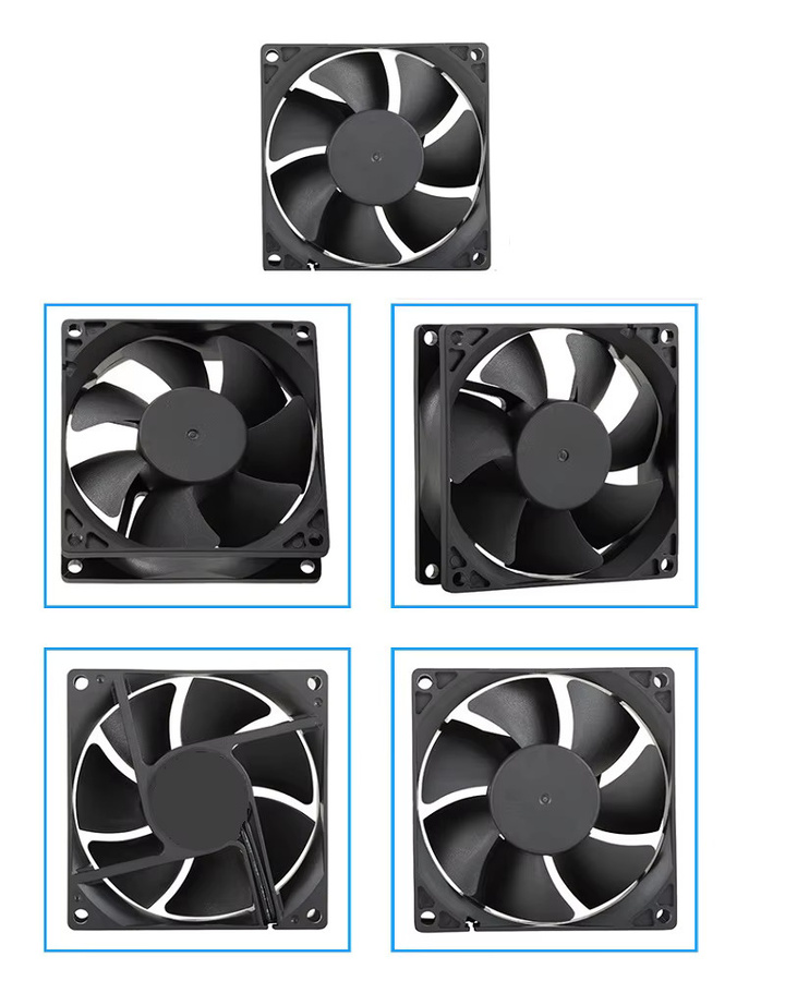KZHITE Computergehäuse Lüfter DC12V 8025 in Schwarz - Bild 3