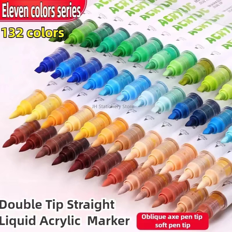 Guangna Acrylmarker mit zwei Spitzen für Kunst und Schule in Multicolour - Bild 2