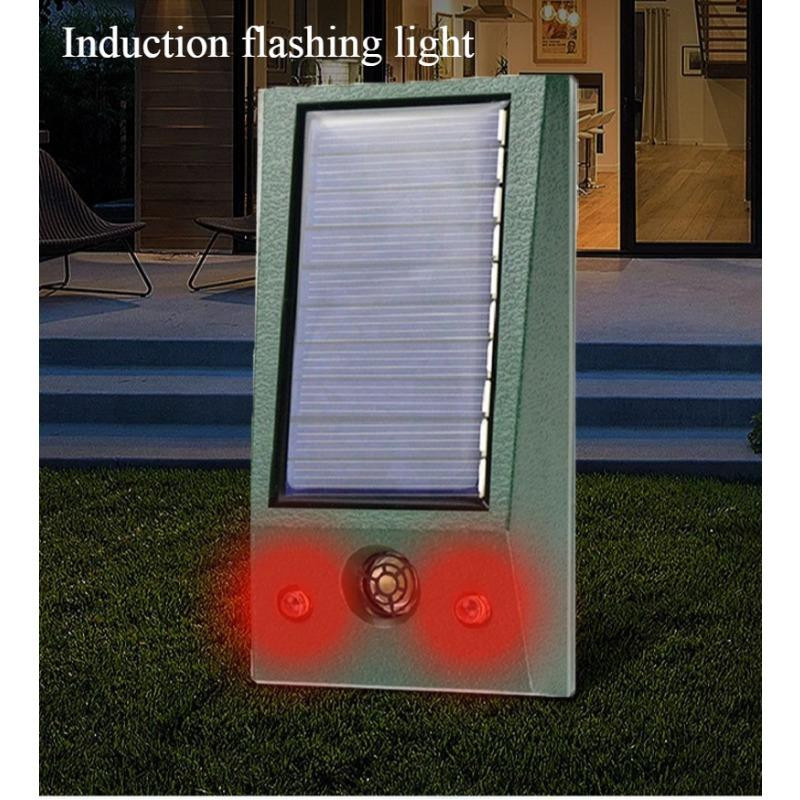 Lanzhong home life Solar Ultraschall Katzenabwehr und Vogelabwehr IP66 Wasserdicht, Grün - Bild 10