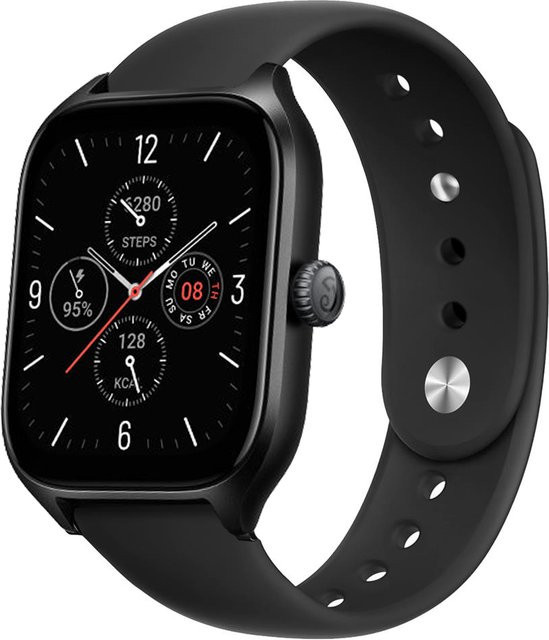 Uhrenarmband Silikon, Schwarz, Unisex, 20mm/22mm - Bild 1