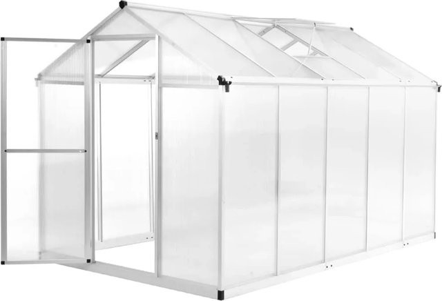 furnicato Gewächshaus aus Aluminium, B/H/T: 302 x 195 x 190 cm, 11,19 m³ - Bild 1