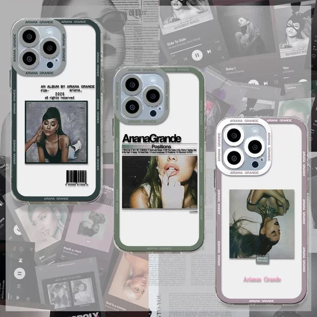 Remazy Ariana Grande Handyhülle aus stoßfestem Silikon in Multicolour für iPhone Modelle - Bild 1