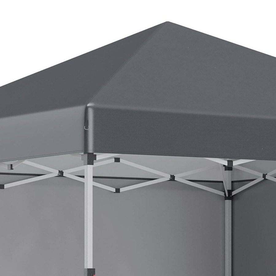 Outsunny Pavillon modern dunkelgrau aus Polypropylen und Stahl B/T/H: 297 x 297 x 274 cm - Bild 4
