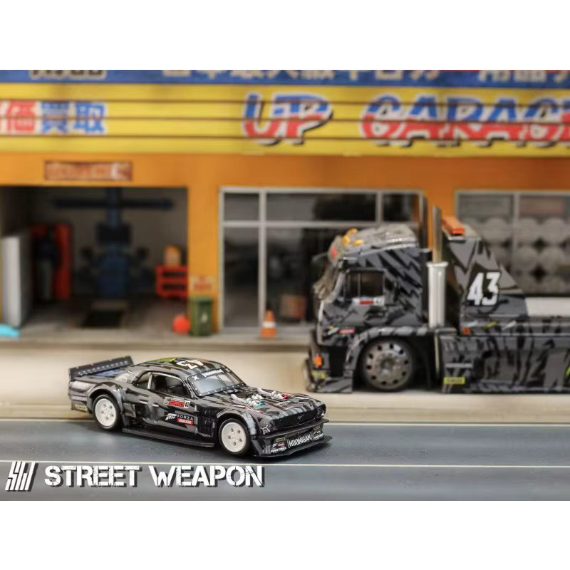 Bburago 1965 Mustang Hoonicorn RTR V3 HORZON/KamaZ Anhänger / RWB 964 / E30 M3 LTO, Druckgussautomodelle, 1:64, Set / Bundle - Bild 3