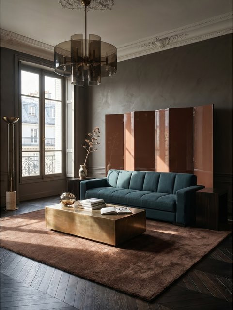 RUTOR Kadima Design Kurzflor Teppich Braun B: 160 cm, T: 220 cm - Bild 1