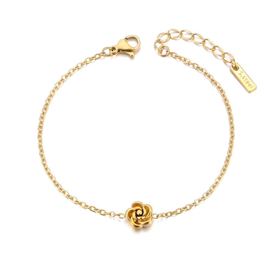 Lokaer Fashion Schmuckset, Edelstahl, Gold, Halskette, Armband, Ohrringe - Bild 1