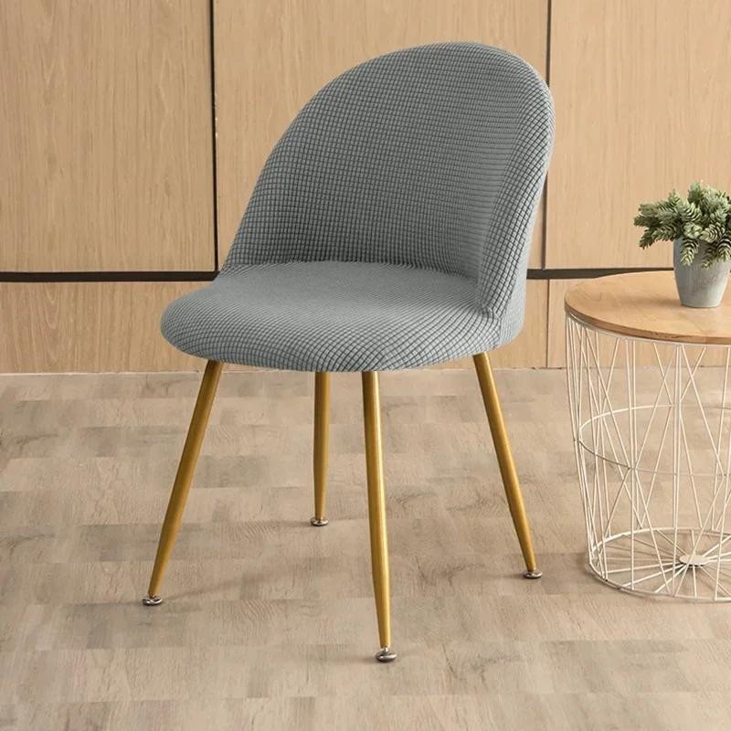 Bestbags Elastischer Polarfleece Stuhlbezug mit kurzem Rücken für Esszimmerstühle und Barhocker - Bild 2