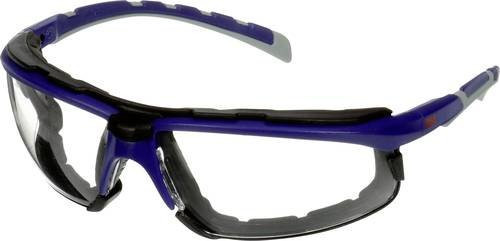 3M Schutzbrille S2001SGAF-BGR-F mit Antibeschlag- und Antikratz-Schutz in Blau, Grau und Transparent nach EN 166 - Bild 1