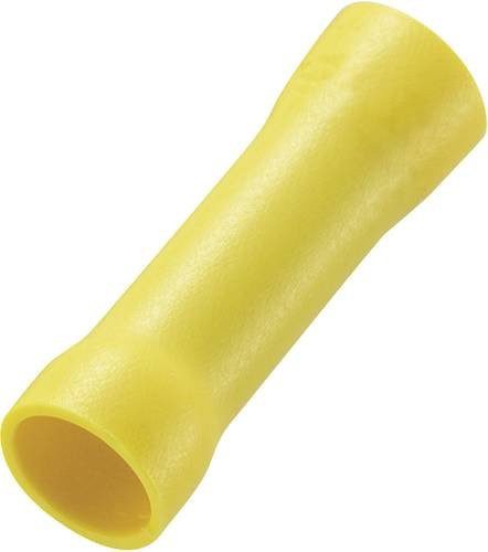 TRU COMPONENTS Stoßverbinder 4mm² 6mm² vollisoliert Gelb 50 Stück - Bild 1