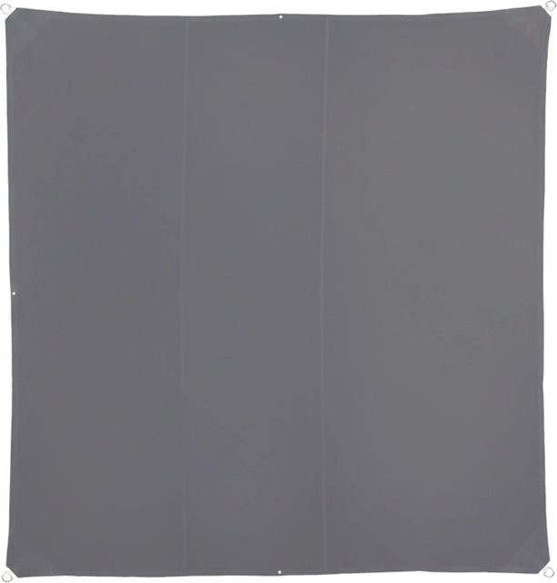 Relaxdays Sonnensegel quadratisch aus Polyester in Grau mit UV-Schutz 30+, Breite: 400 cm, Breite: 400 cm - Bild 1