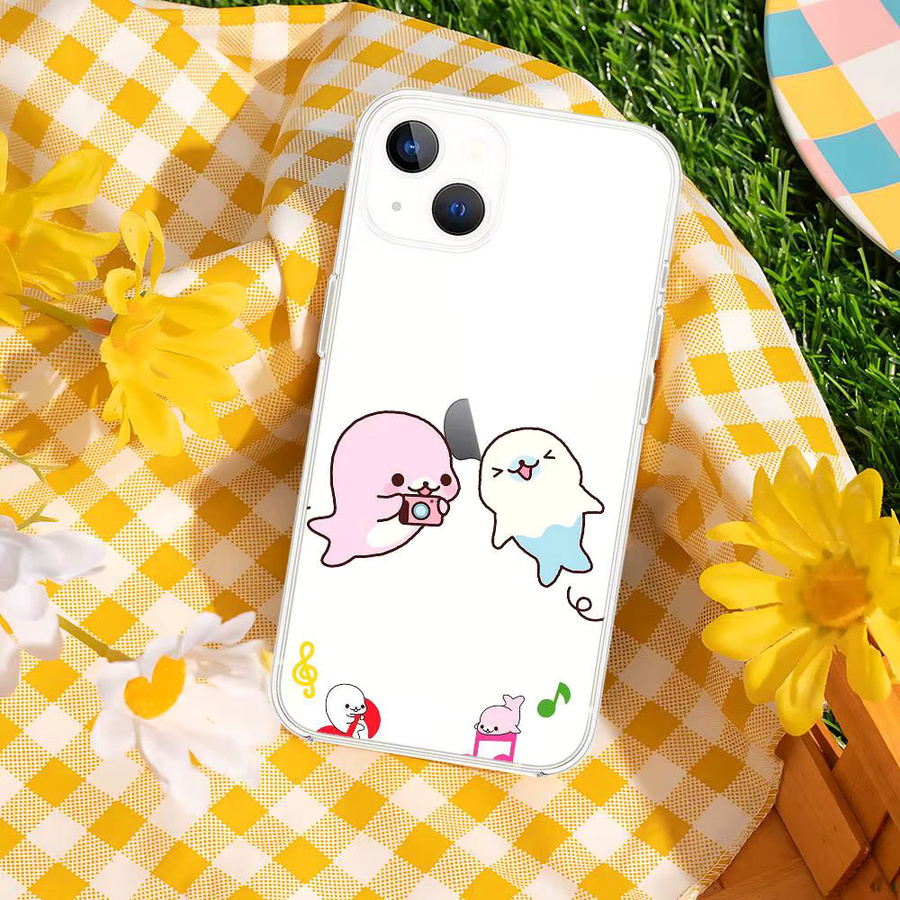 Mesuca M-Mamegoma Kawaii Handyhülle transparent für iPhone 17 16 15 14 13 12 11 Pro Max Mini Plus stoßfest - Bild 4