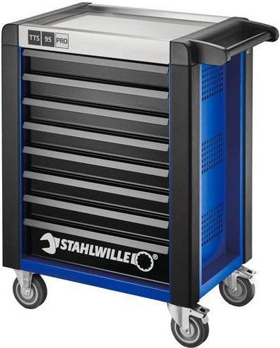 Stahlwille Werkstattwagen 95/8 PRO mit 8 Schubladen, Blau und Schwarz, B/T/H: 49,6 x 82,7 x 102,0 cm - Bild 1
