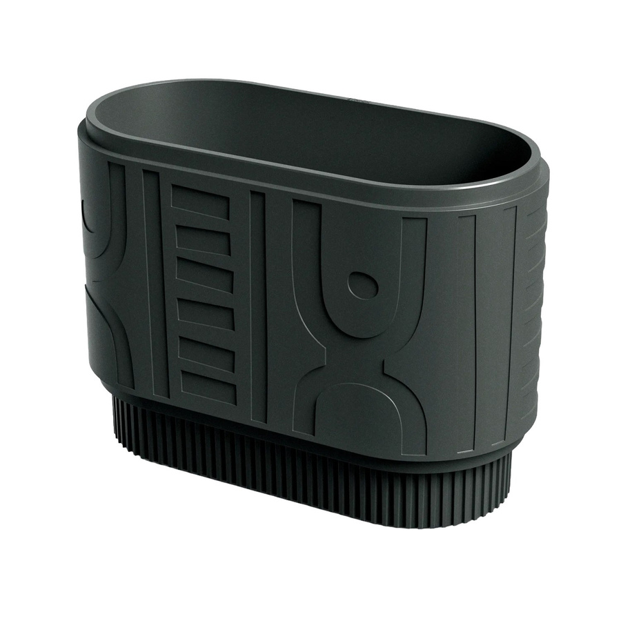 Prosperplast Blumentopf Folka Round Case in Charcoal, B/T/H: 78 x 38 x 56 cm - Bild 2