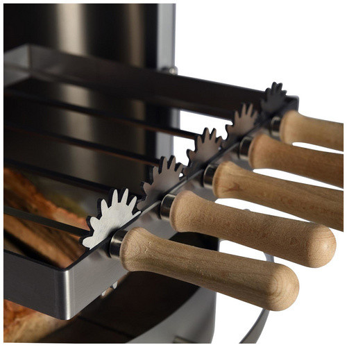 Buschbeck Schaschlikspieße Auckland Set aus Edelstahl und Holz, silberfarben, Breite: 29 cm - Bild 3