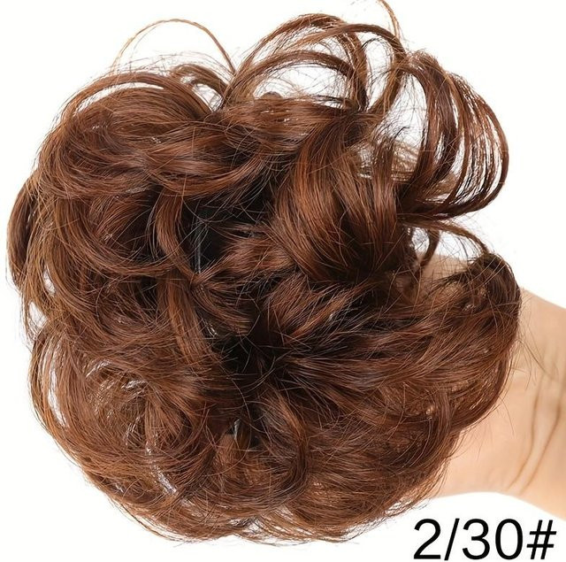 Aosiwig Dutt-Haarteil, lockiges Haar, Damen, black - Bild 1