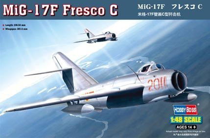 HobbyBoss MiG-17F Fresco C, Modellbauzeug, 1:48 - Bild 1